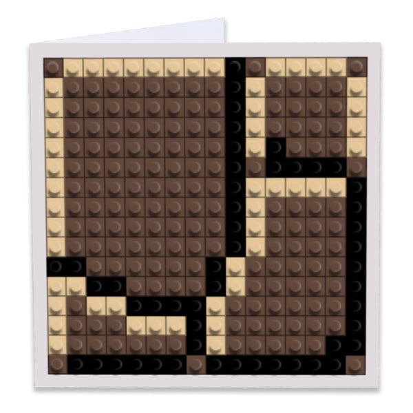 Mario Brick Greeting Card