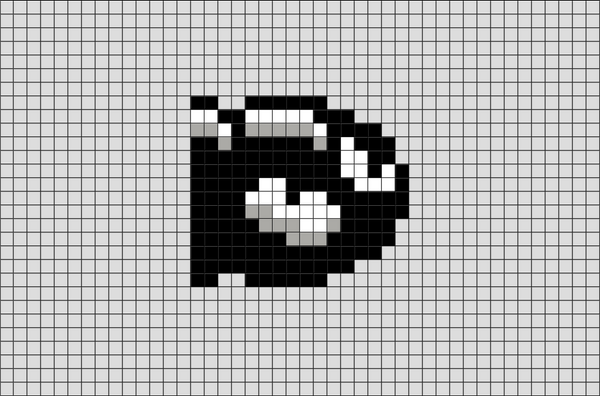 Mario Bullet Bill Pixel Art