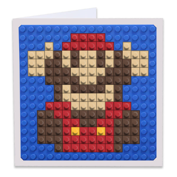 Mario Die Greeting Card