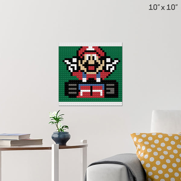 Mario Kart Character Brick Poster