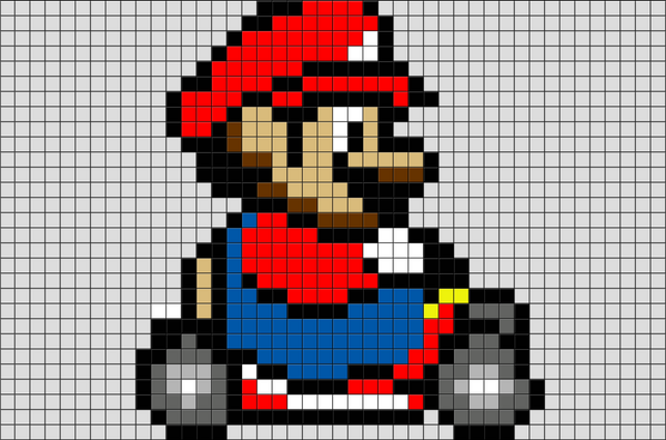 Mario Kart Pixel Art