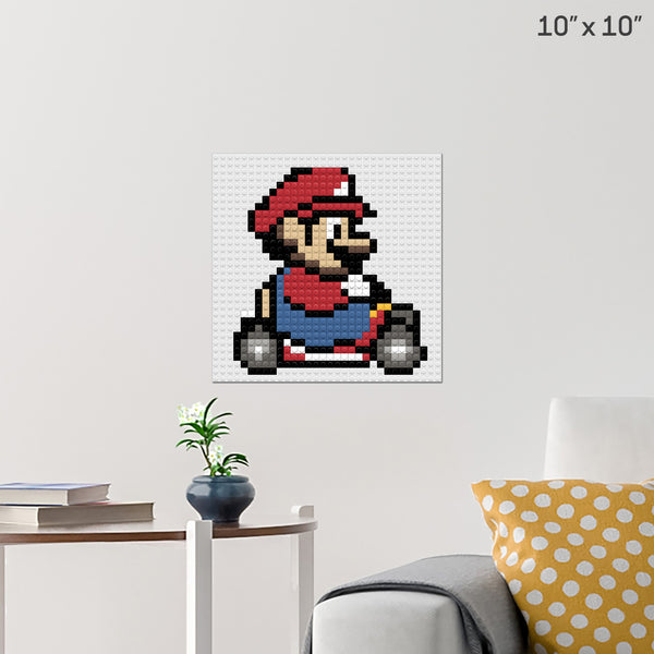 Mario Kart Brick Poster