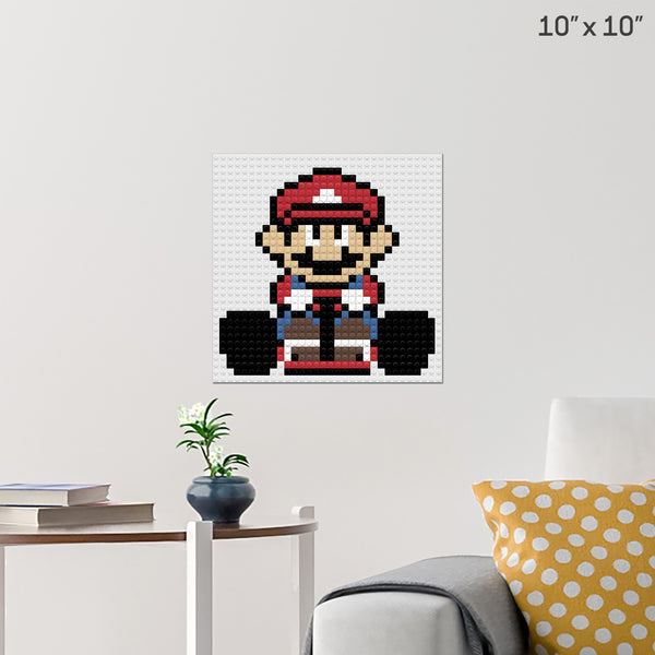 Mario Kart Brick Poster