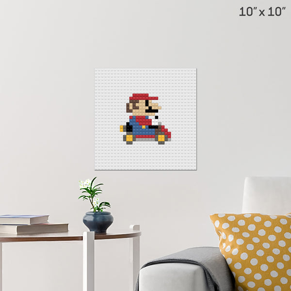 Mario Kart Brick Poster