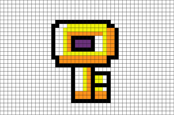 Mario Key Pixel art