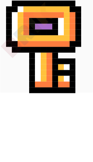 Mario Key Pixel Art