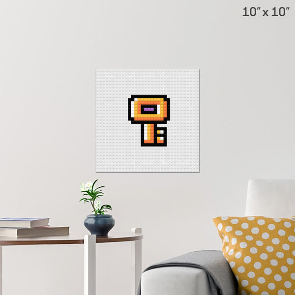 Mario Key Brick Poster