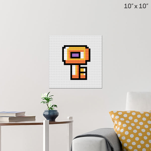 Mario Key Brick Poster