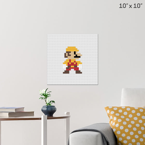 Mario Maker Brick Poster