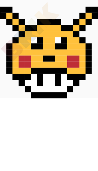 Mario mushroom Pixel Art