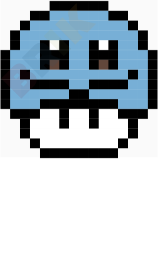 Mario mushroom Pixel Art