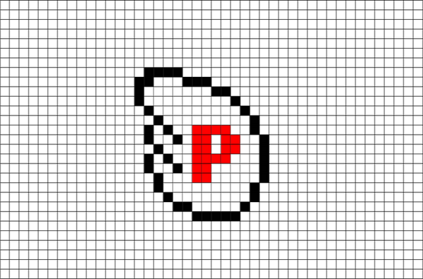 Mario P Wing Pixel Art