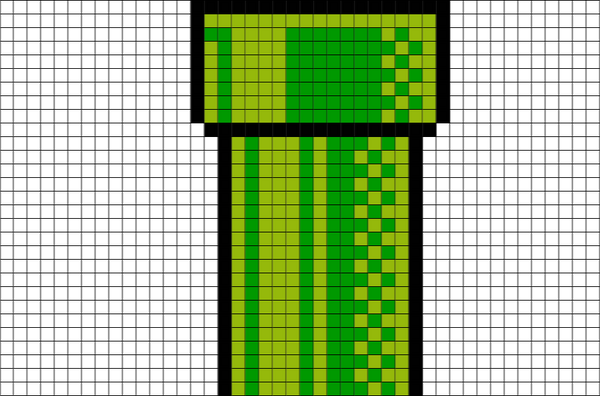 Mario Pipe Pixel Art