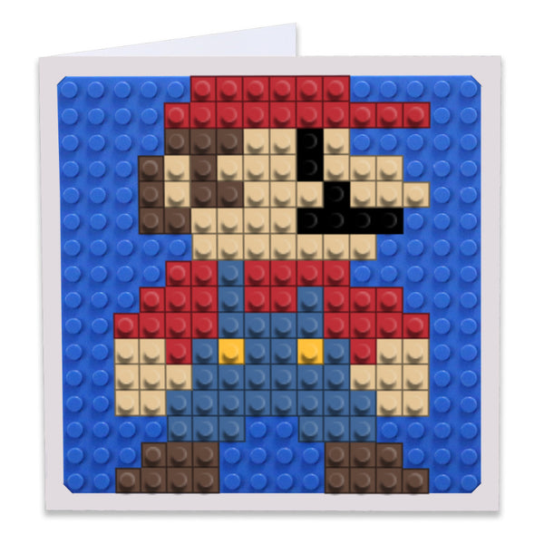 Mario Rétro Greeting Card