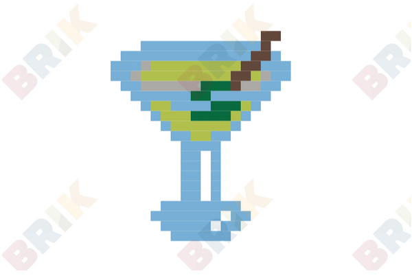 Martini Pixel Art