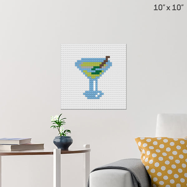 Martini Brick Poster