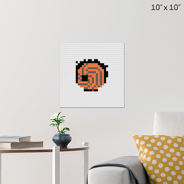 Mask Brick Poster
