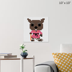 Master Splinter Pixel Art Wall Poster - Build Your Own with Bricks! - BRIK
