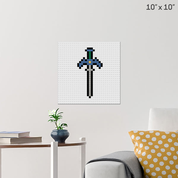 Master Sword Brick Poster