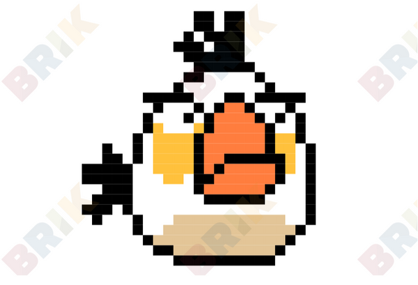 Matilda, the White Bird Pixel Art