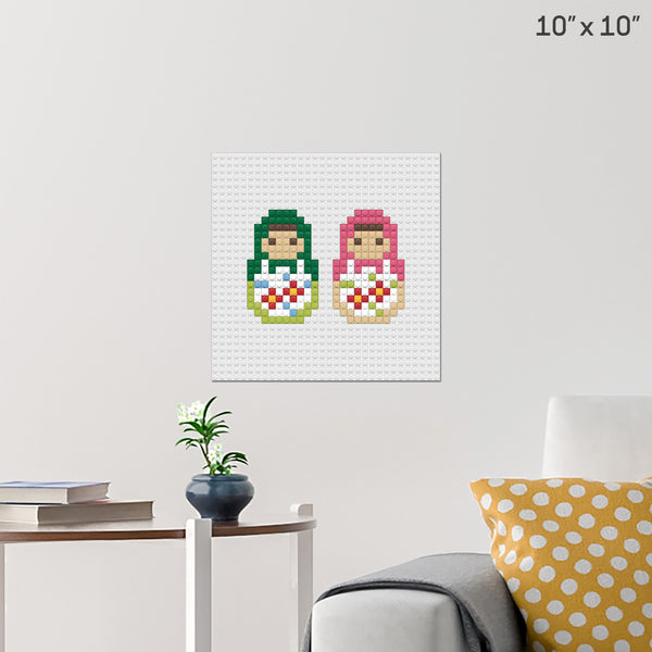 Matryoshka Doll Brick Poster