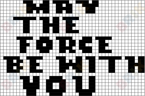 May the Force Be With You Pixel Art