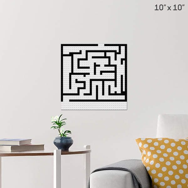 Maze 4 Brick Poster