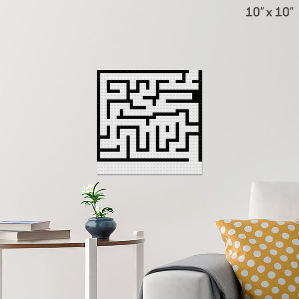 Maze 5 Brick Poster
