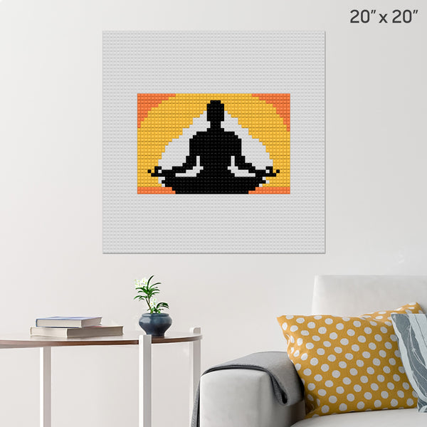 meditation Brick Poster
