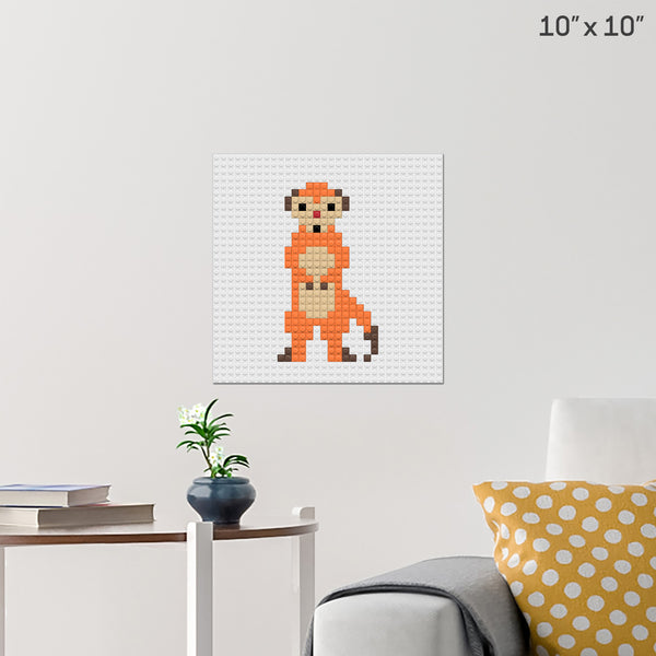 Meerkat Brick Poster
