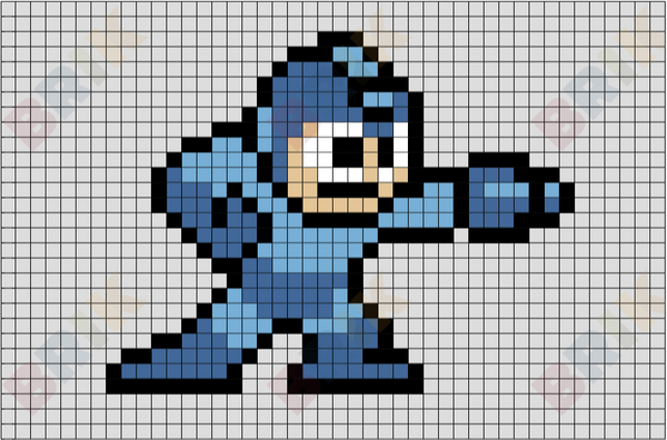 Mega Man Pixel Art