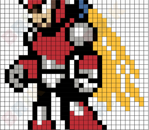 Mega Man Zero Pixel Art