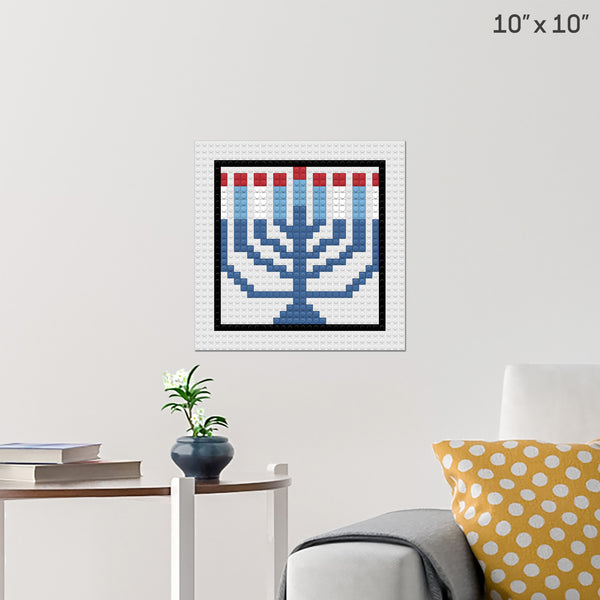menorah Brick Poster
