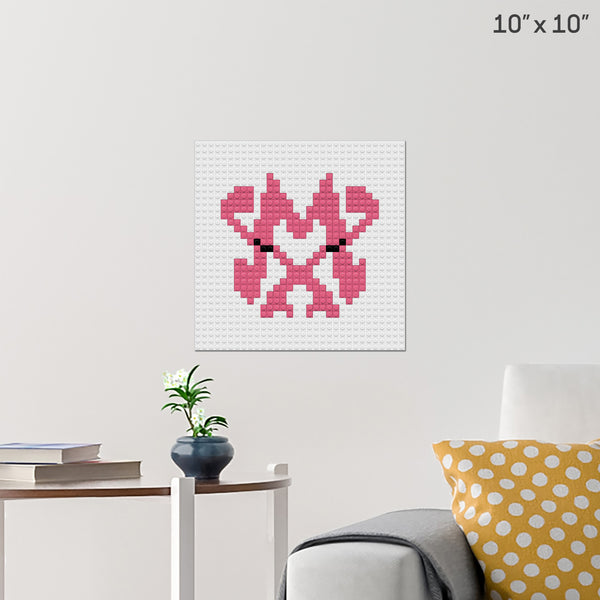 Mermaid Heel Brick Poster
