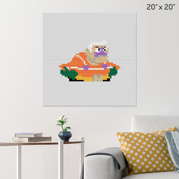 Mermaid Man Brick Poster