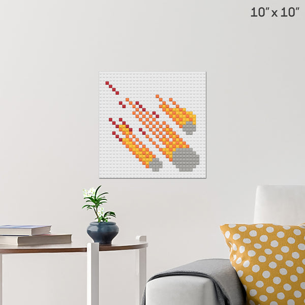 Meteor Day Brick Poster