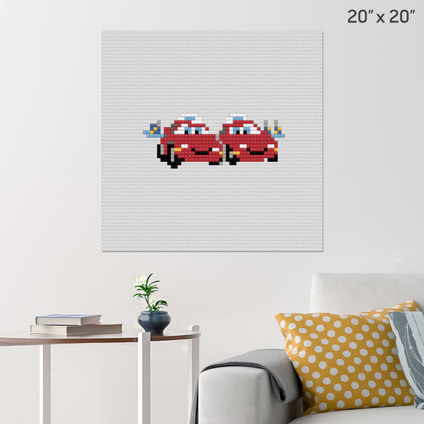 Mia and Tia Brick Poster