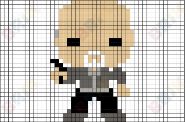 Michael Ehrmantraut Pixel Art