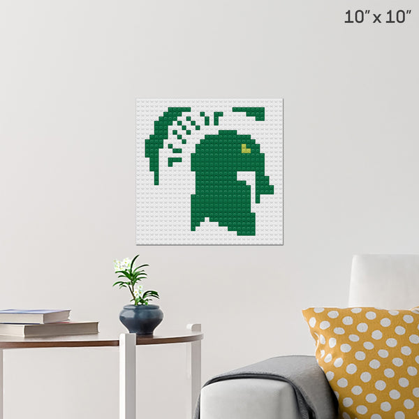 Michigan State Spartan Brick Poster