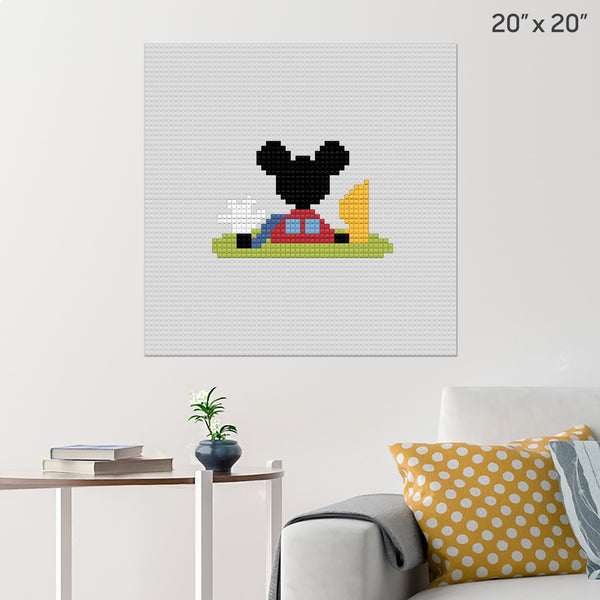 Mickey Mouse Clubhouse Brick Poster
