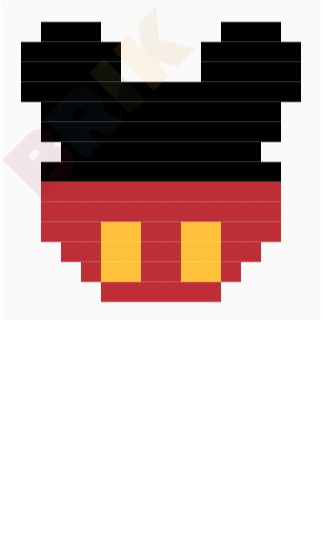 Mickey Mouse Pixel Art