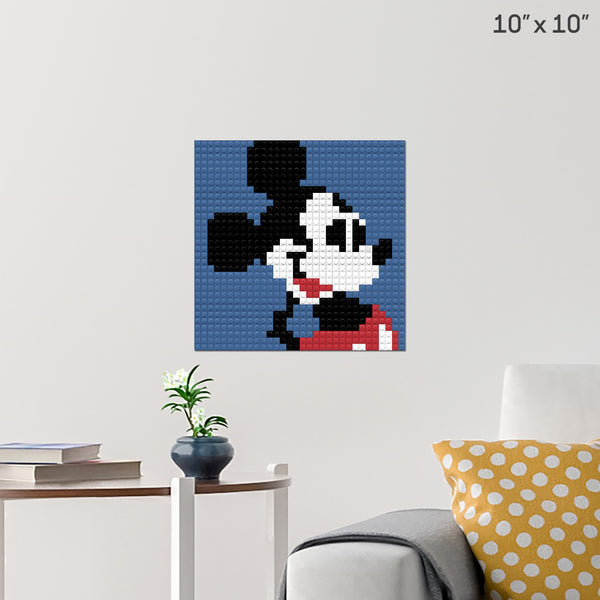 Mickey Mouse Brick Poster