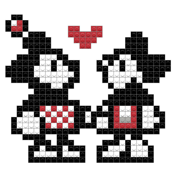 Micky and Minnie Kiss