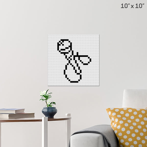 Microphone Brick Poster