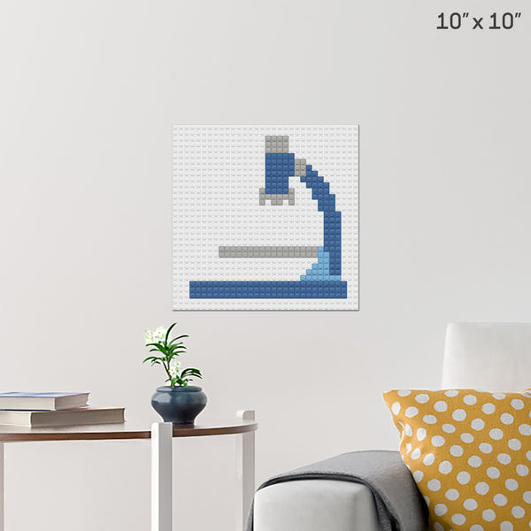 Microscope Brick Poster