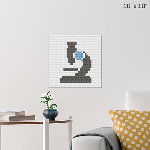 Microscope Brick Poster