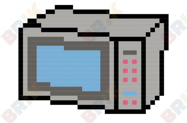 Microwave Oven Day Pixel Art