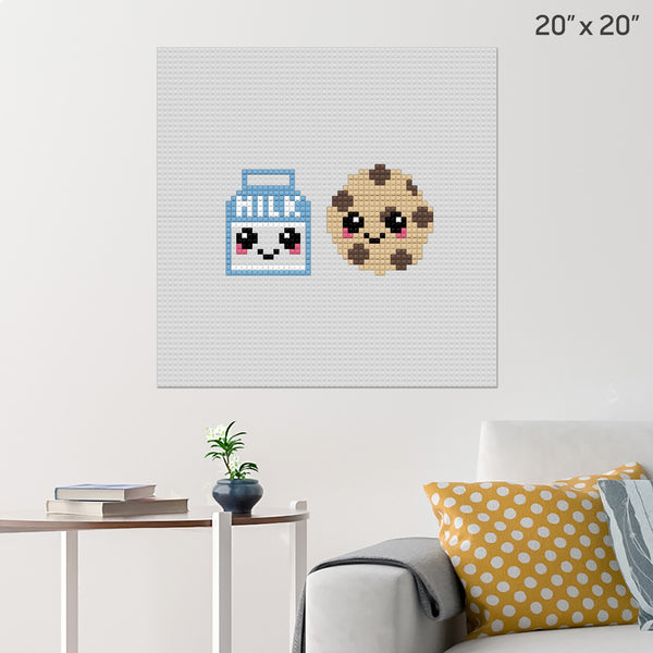 Milk & Cookie Brick Poster