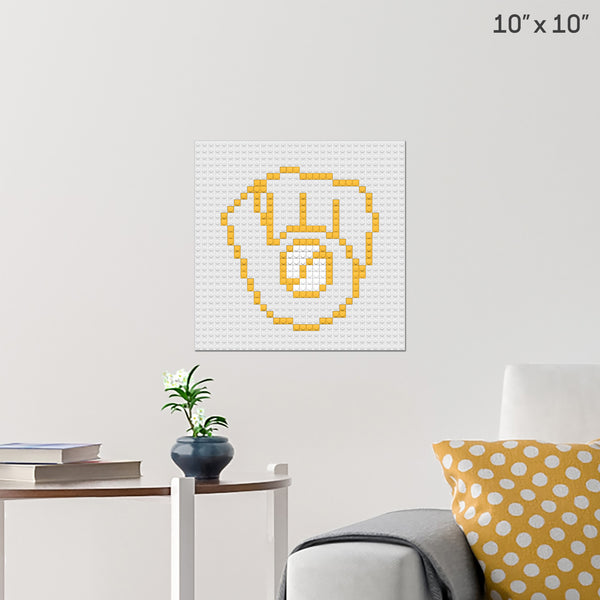 Milwaukee Brewers Brick Poster