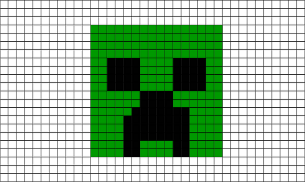 Minecraft Creeper Pixel Art